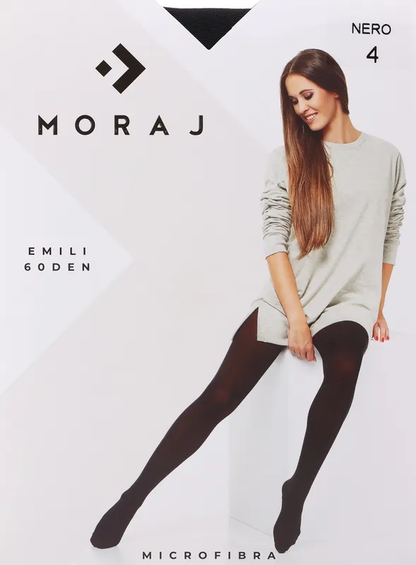 Emili Microfiber Tights, 60 DEN, nero - Clothes