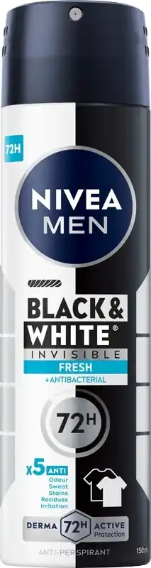 Antiperspirant Deodorant Spray "Invisible for Black and White" - Bath and Body