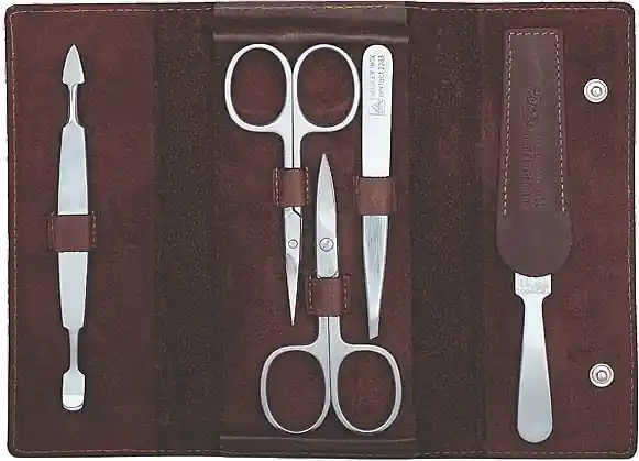 Manicure Set 'Antik', brown, 5 pcs - Accessories