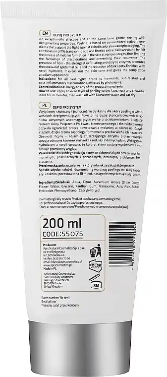 Depigmenting Peeling with 1% Tranexamic Acid and Ficin - Skin Care Products