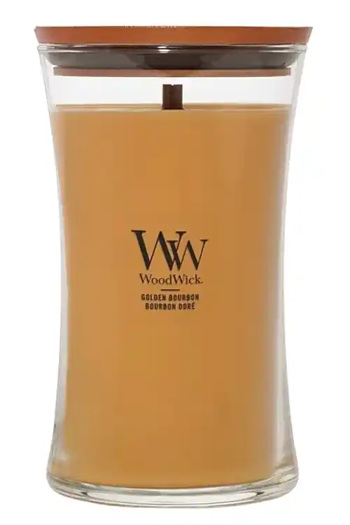 Scented Candle in Glass with Wooden Wick - Bath and Body