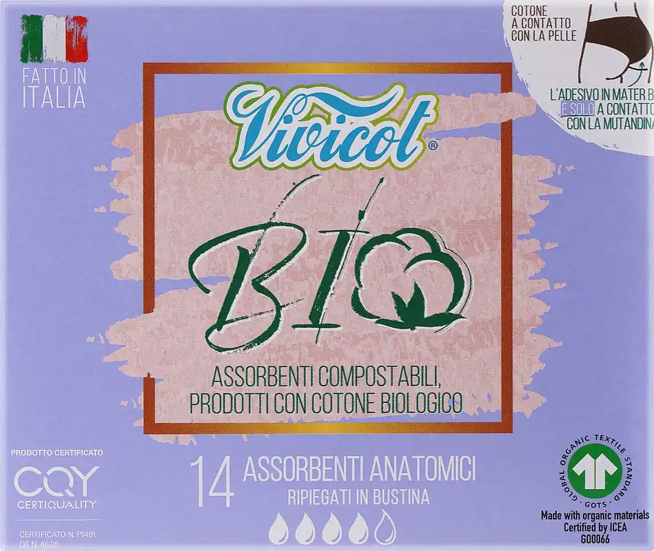 Ultra-Thin No-Wings Sanitary Pads, 14 psc
