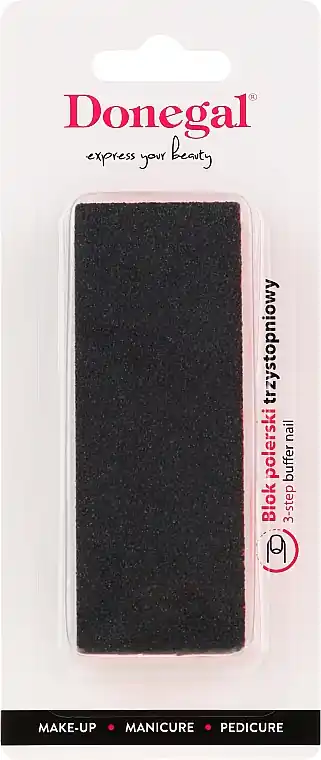 Nail Buffer Block, 9351, black with orange - Accessories