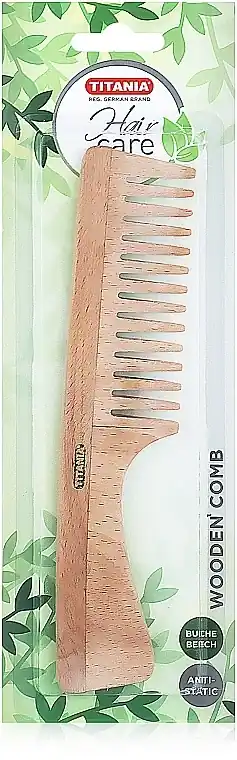 Wooden Comb with Handle, 19 cm, 1807-W B