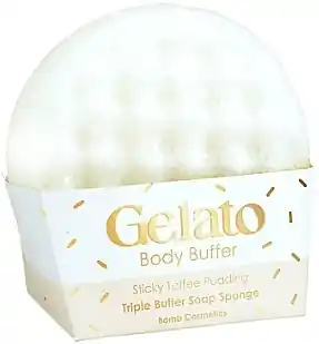 Body Buffer Sponge 'Sticky Toffee Pudding' - Bath and Body
