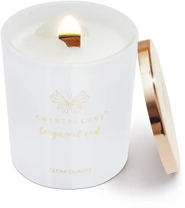 Rock Crystal, Bergamot & Oud Soy Candle - Bath and Body