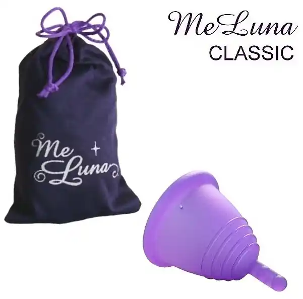 Menstrual Cup with Stem, S-size, purple