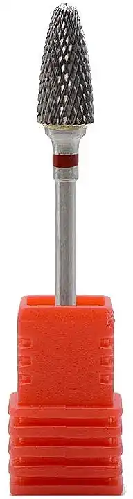 Cone Carbide Nail Drill Bit, red - Accessories