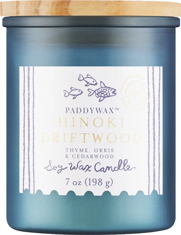 Hinoki Driftwood Scented Candle - Bath and Body