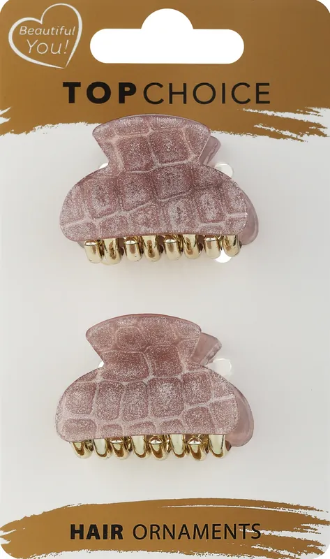 Aurelia 20810 Hair Clip Set, Pink, 2 pcs - Accessories