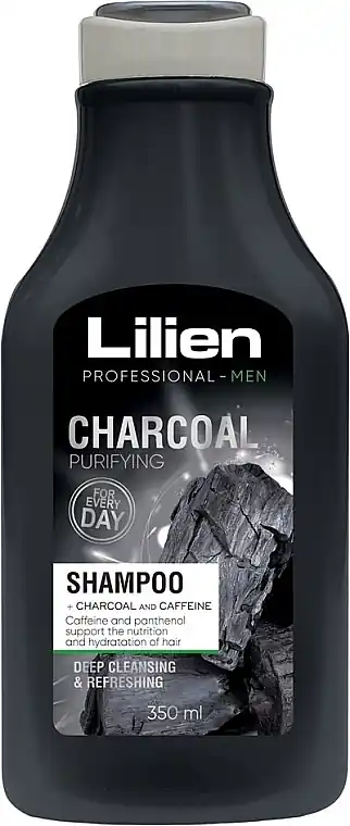 Black Charcoal Shampoo for Men - Hair