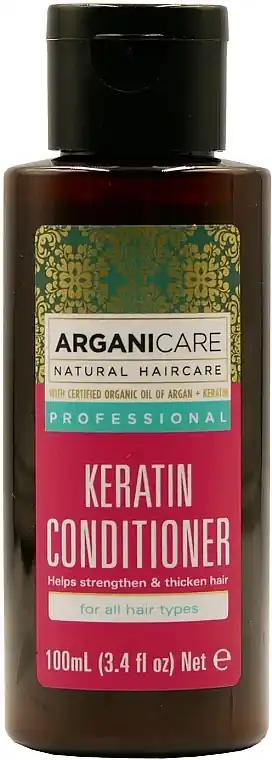 Natural hair conditioner with keratin