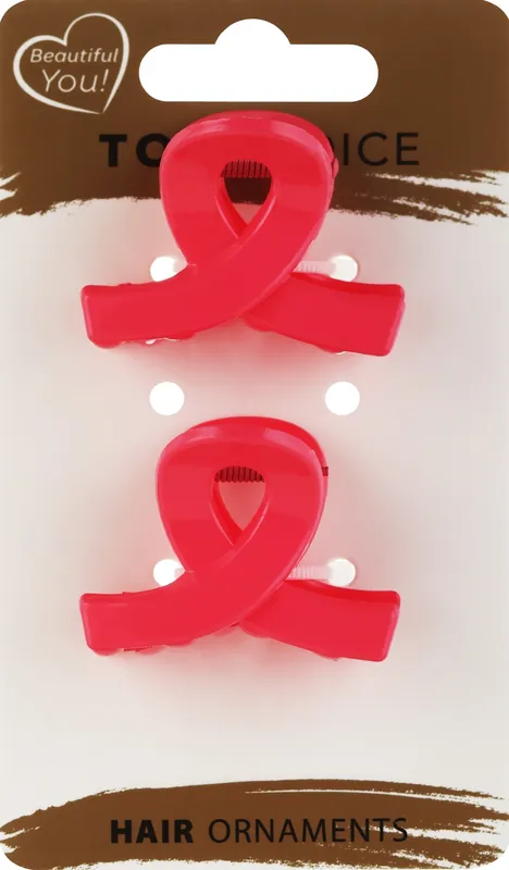 Hair Clips, 21428, 2 pieces, pink - Accessories