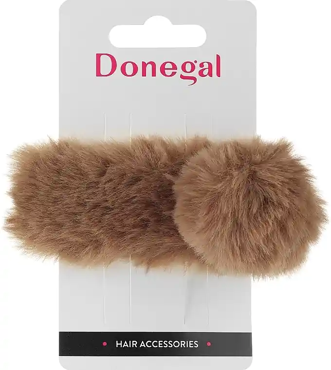 Hair Clip FA-5669, Brown Fur