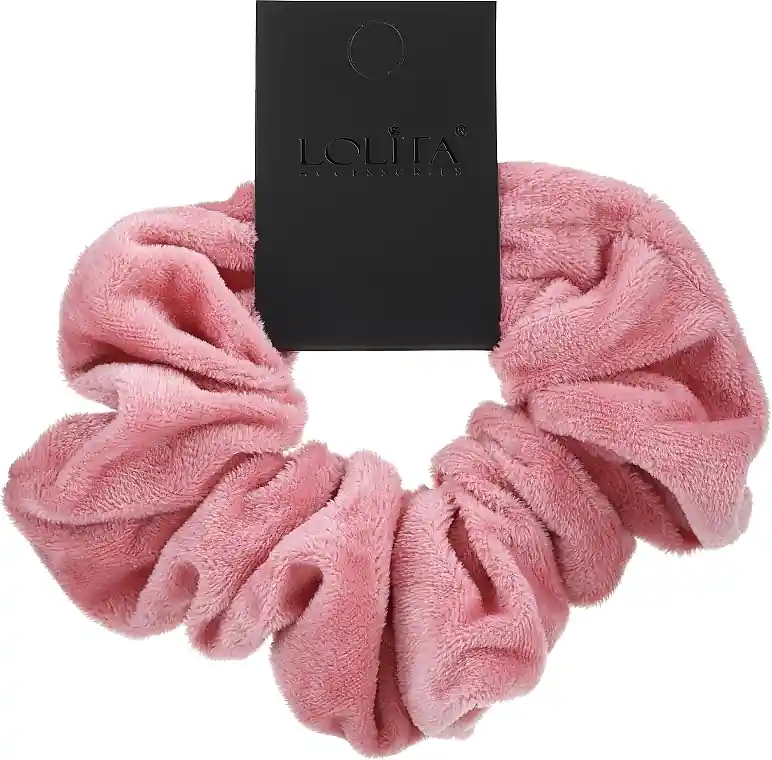 Velvet Hair Tie, pink XL - Accessories