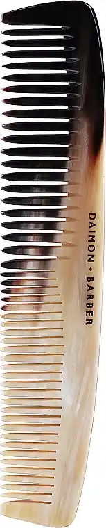 Double Tooth Comb in Gift Box, beige-black