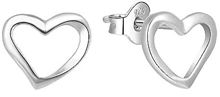 Silver Earrings 'Hearts' - Costume jewelry