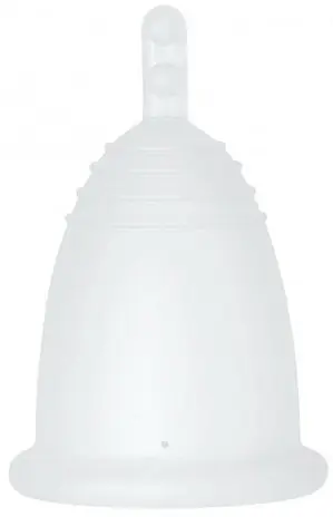 Menstrual Cup with Stem, XL size, transparent - Accessories