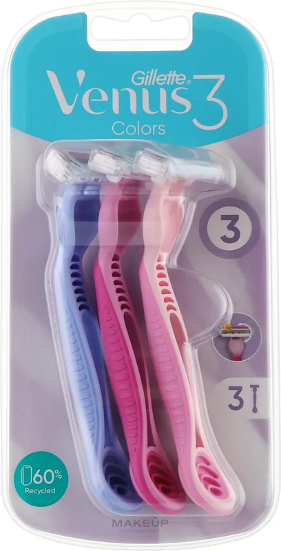 Jednorazowe maszynki do golenia, 3 sztuki - Bath and Body