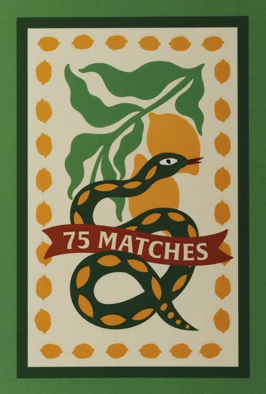 Snake Matches in Box, yellow - Accessories