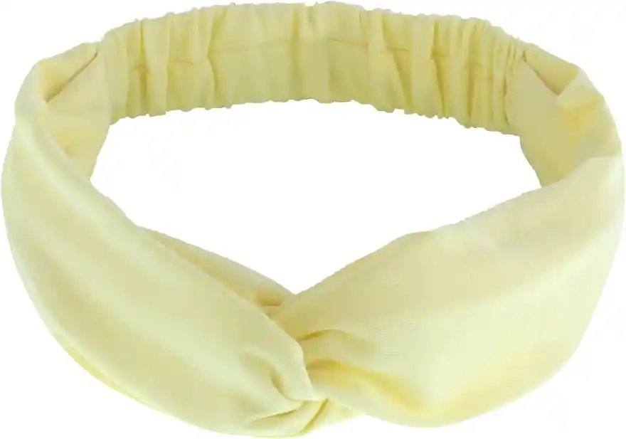 Headband, knit, weaving, palye-yellow "Knit Twist"