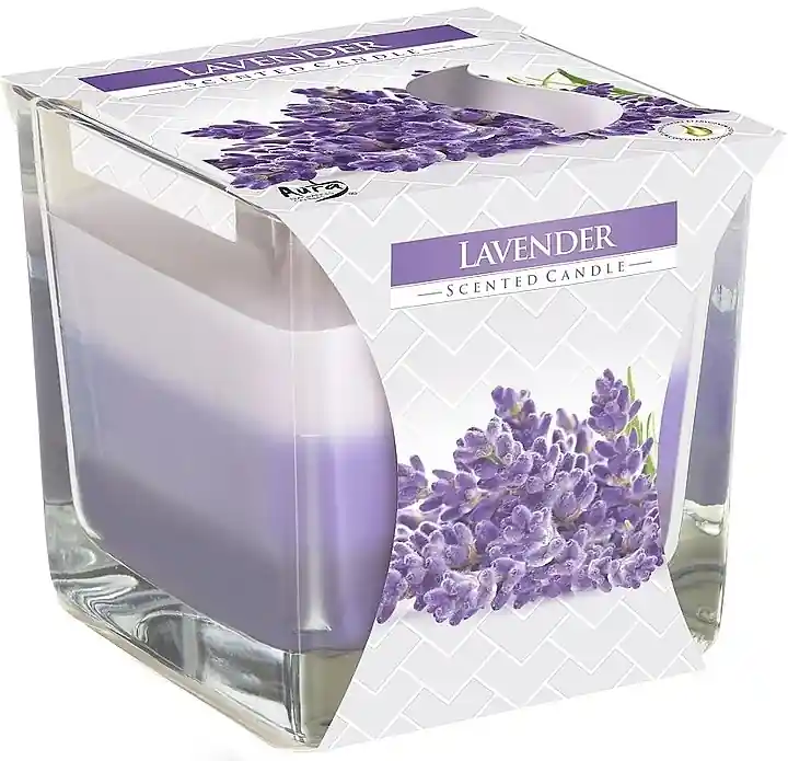 Scented Three-Layer Candle in Glass 'Lavender'