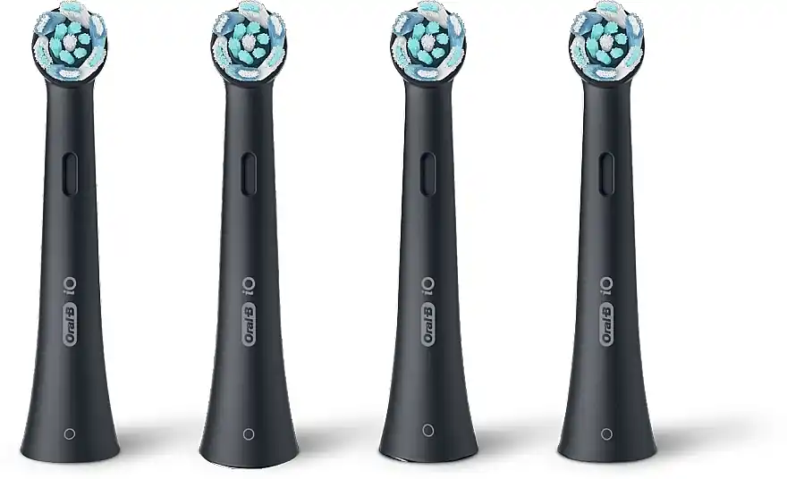 Electric Toothbrush Heads, black, 4 pcs - Bath and Body