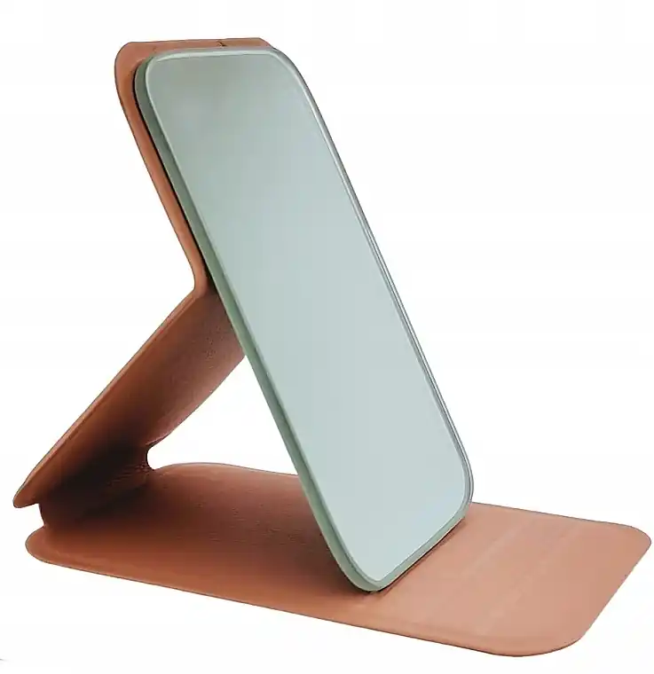 Foldable Cosmetic Mirror in a Case, Powder Pink - Accessories