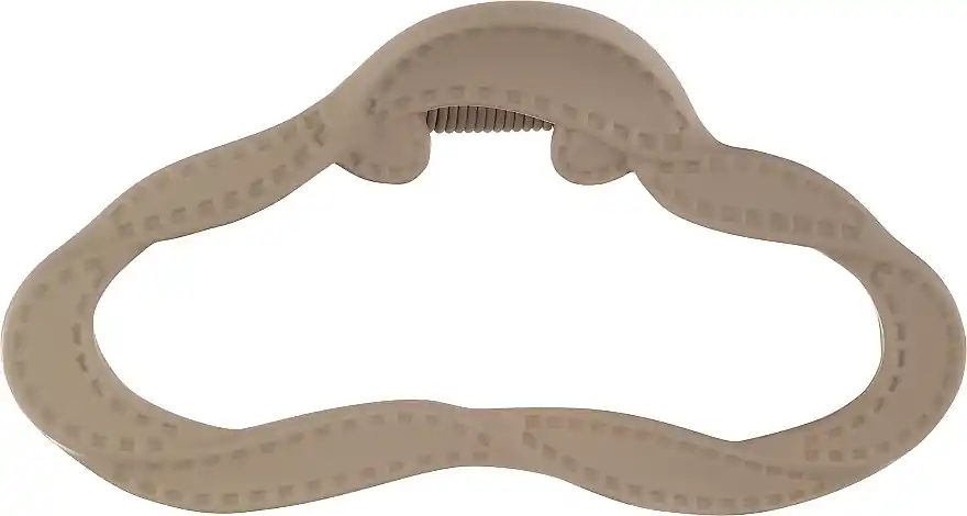 Hair Clip with Stitching 20940, Matte Beige - Accessories