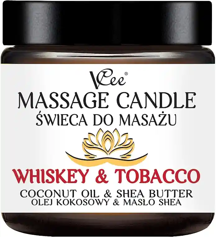 Whiskey & Tobacco Massage Candle - Bath and Body