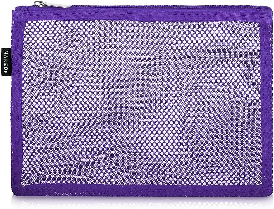 Mesh Beauty Bag, Violet, 23x15 cm - Accessories