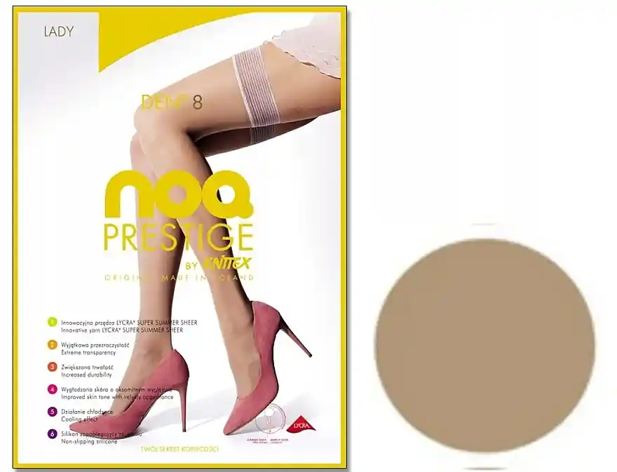 Stockings 'Lady', 8 Den, naturel - Clothes