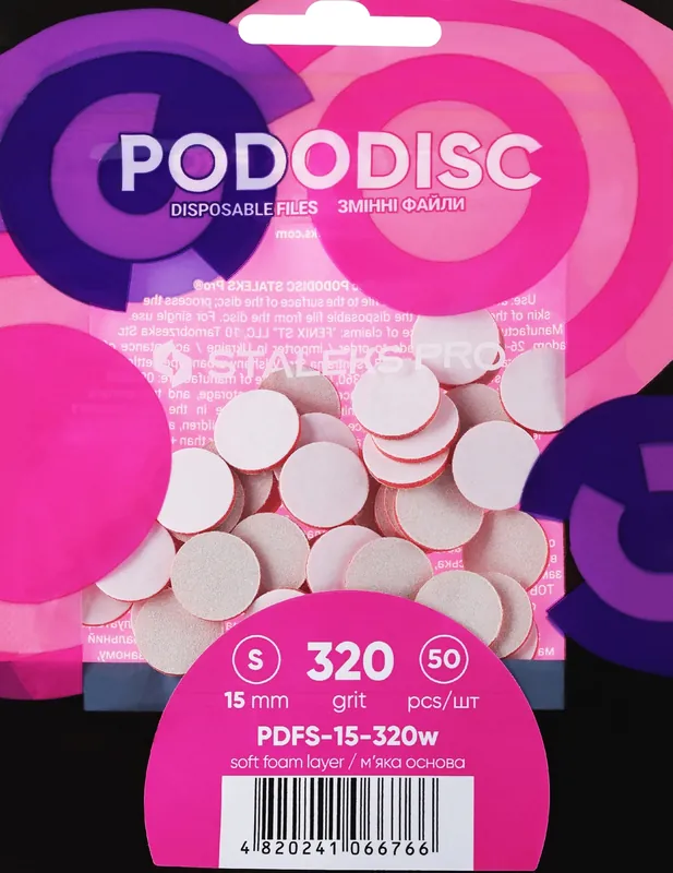 Pododisc S Refills, 320 grit, on soft base - Accessories