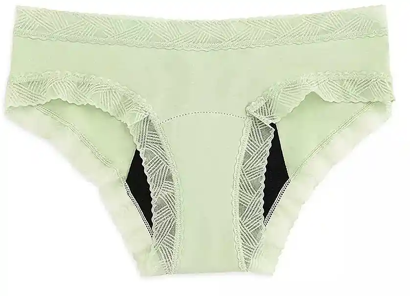 Menstrual Briefs, green - Clothes