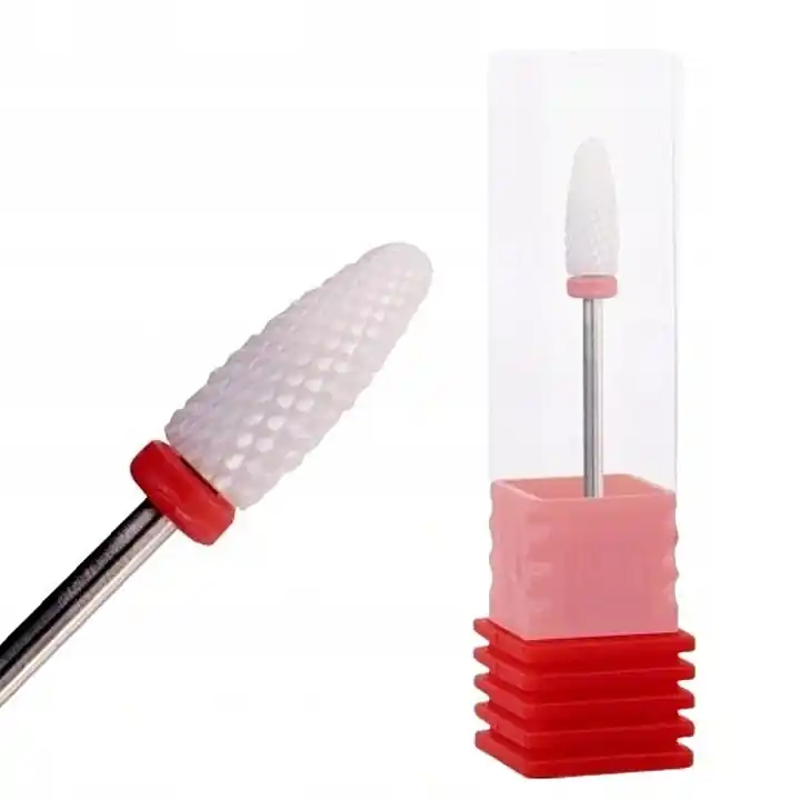 Cone Ceramic Nail Drill Bit, red - Accessories