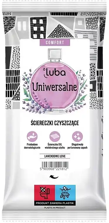 Universal Perfumed Cleaning Wet Wipes 'Lavender' - Luba