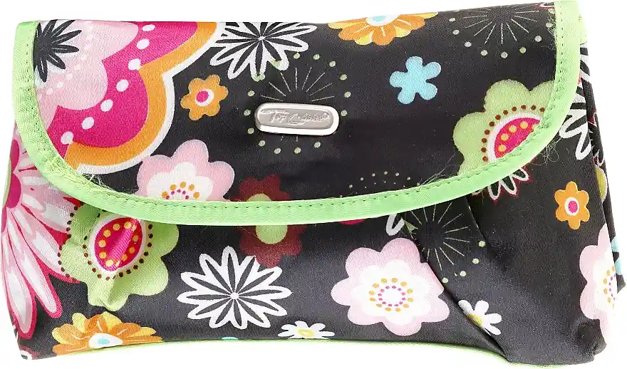 Flower Cosmetic Bag 92671, black - Accessories