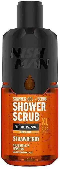 Shower Gel with Mineral Scrub "Strawberry" - Bath and Body