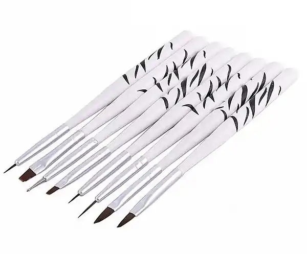 Nail Gel Brush, 8pcs - Accessories