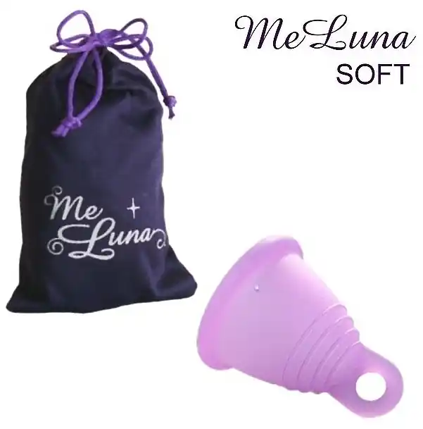 Menstrual Cup with Ring, L-size, pink