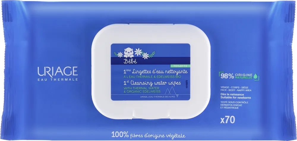 Cleansing Wipes with Thermal Water, 70 pcs - Accessories