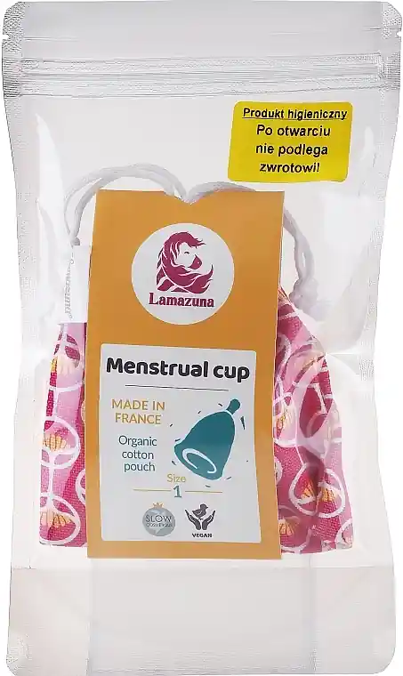 Hygienic Menstrual Cup, size 1, pink case - Accessories