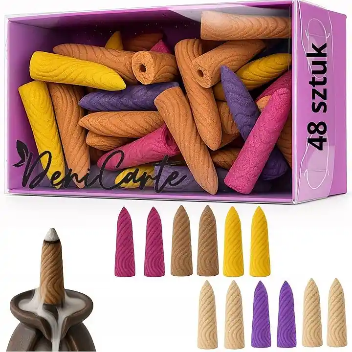 Incense Cones, aroma mix, 48 pcs. - Bath and Body