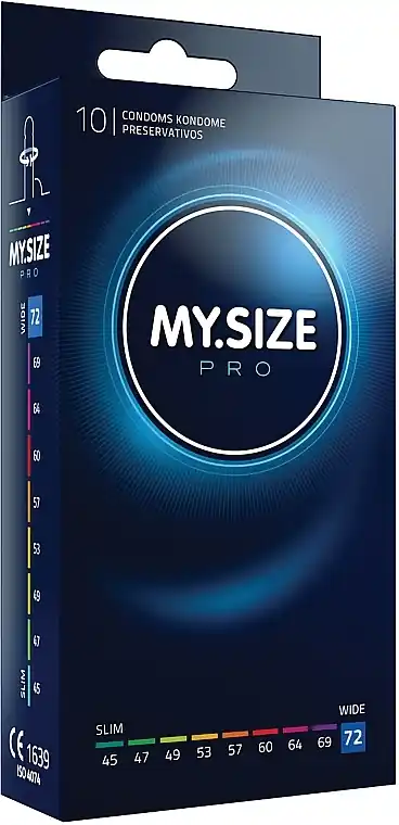 Latex Condoms, 72-size, 10 pcs