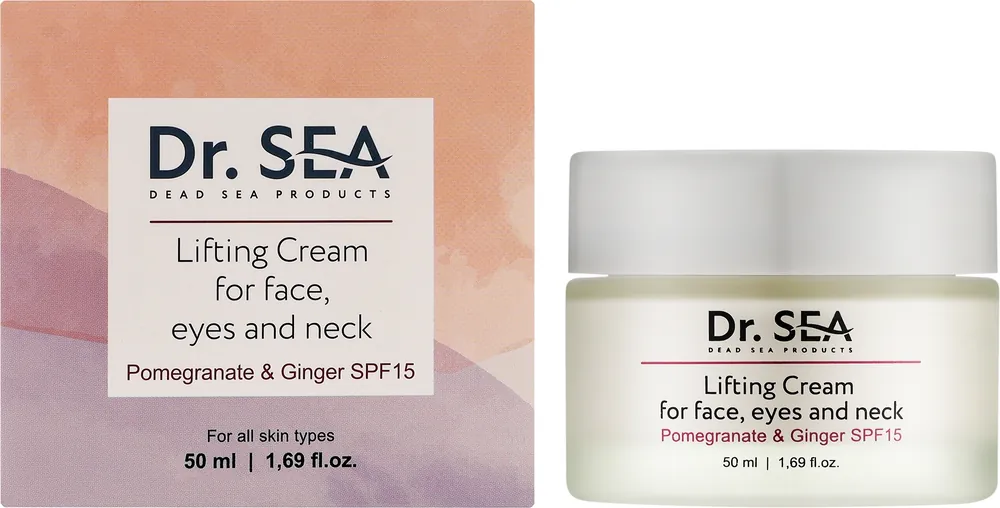 Face, Eyes & Neck Lifting Cream Pomegranate & Ginger SPF 15 - Skin Care Products