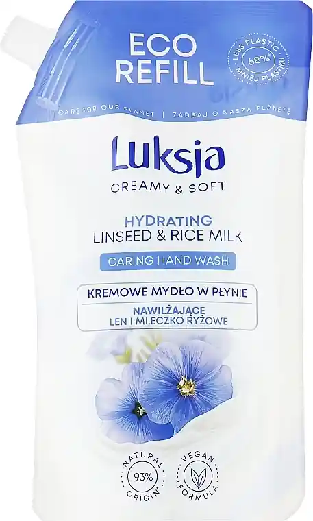 Liquid Cream Soap 'Linseed & Rice Milk' - Bath and Body