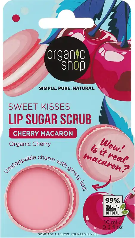 Lip Scrub 'Cherry Macaron' - Organic Shop
