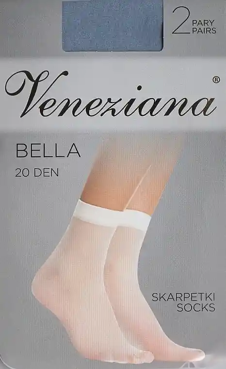 Women Socks "Bella" 20 Den, grafitto - Clothes