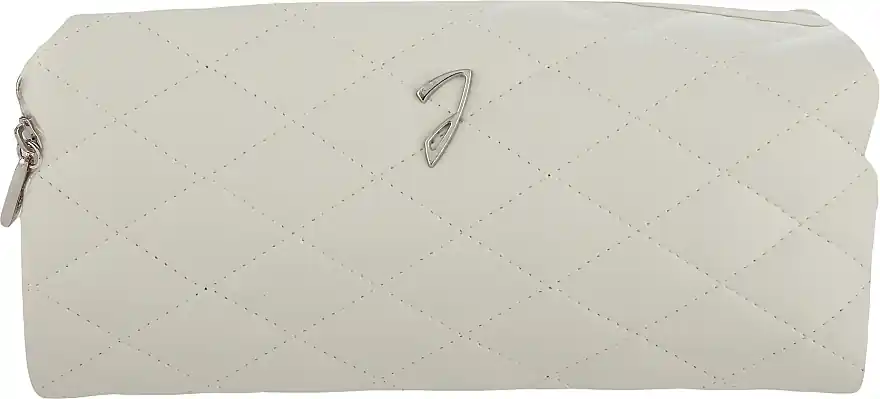 Quilted Makeup Bag, beige, A6129VT - Accessories