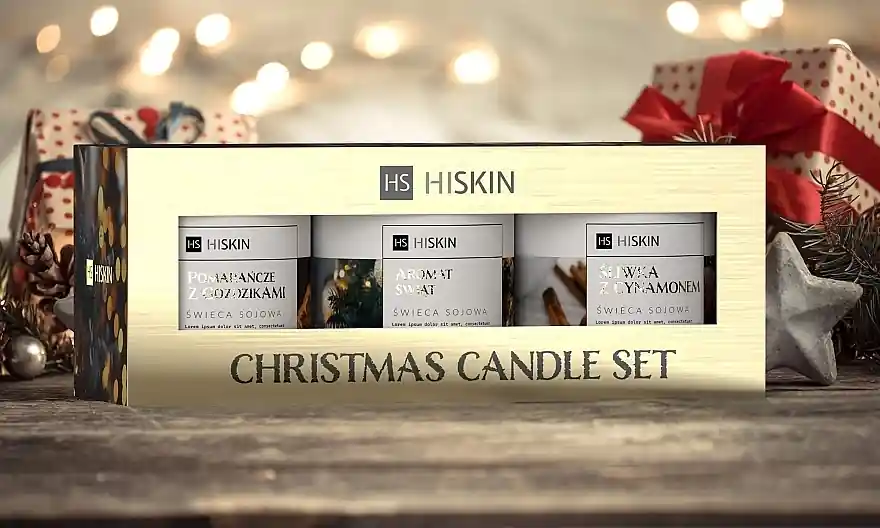 Christmas Candle Set, 3 pcs - Bath and Body